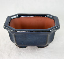 Glazed Shohin Accent Plants, Bonsai, Cactus Pot 5"x 4.25"x 2.25" with Mesh